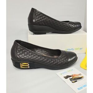 Gravity Defyer Loafers Shoes Womens Size 11 Brown Leather Orthotic Pain Relief